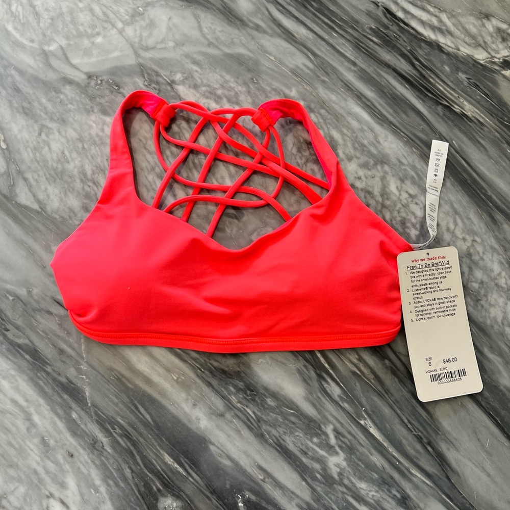 NWT lululemon free to be bra *wild